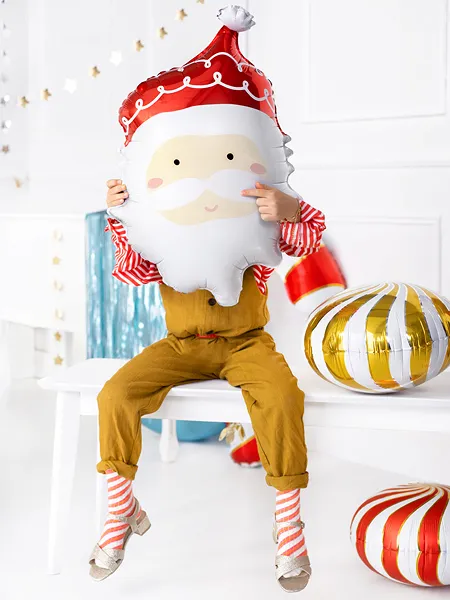 Heliumballon Weihnachtsmann leer 70cm