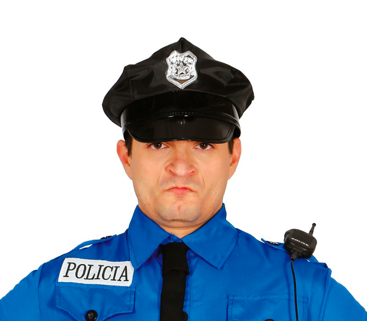 Polizeimütze Männer Schwarz