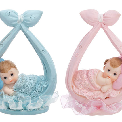 Tortenaufleger Baby Girl In Schal 11cm