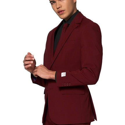 Bordeauxroter Anzug Männer <tc>OppoSuits</tc>