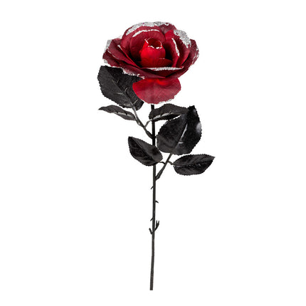 Halloween Rose Rot 45cm