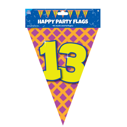 Flagline 13 Jahre Farbig 10m