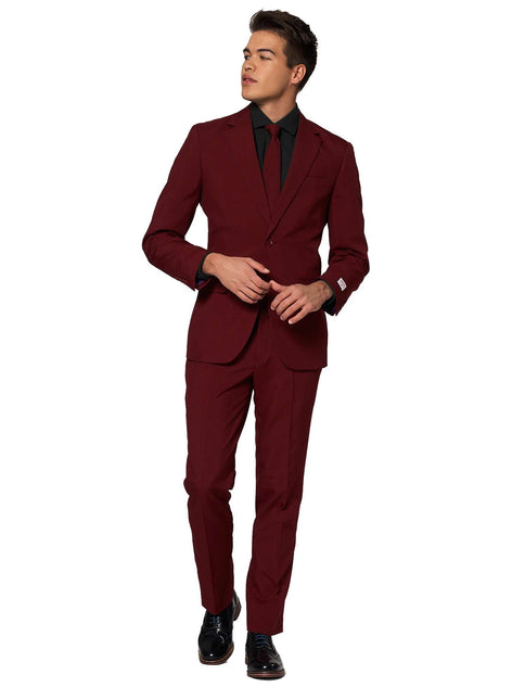 Bordeauxroter Anzug Männer <tc>OppoSuits</tc>