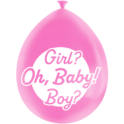 Gender Reveal Ballons 30cm 8Stück