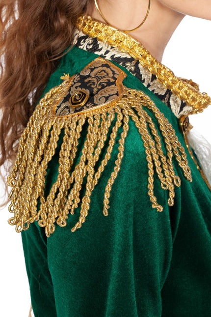 Marquise Jacke Grün Gold Damen