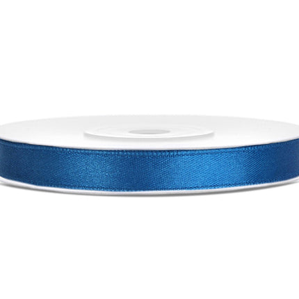 Satinband Blau 6mm 25m