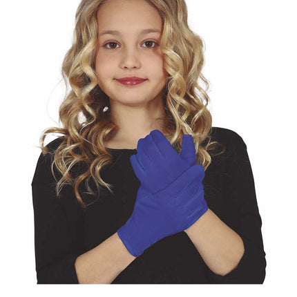Blaue Handschuhe Kind 17cm