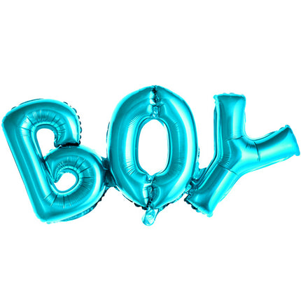 Buchstaben Ballon Set Junge Blau Leer 67cm