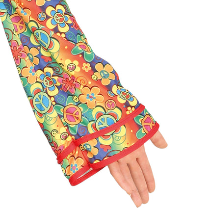 Hippie 60S Blumenkostüm für Frauen