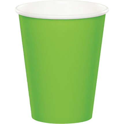 Limettengrüne Becher 256ml 8Stück