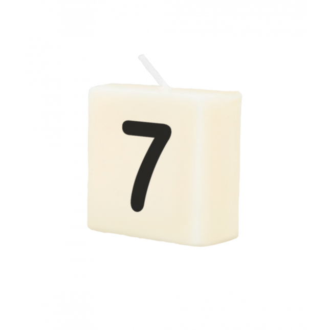 Buchstabe Kerze 7 4cm