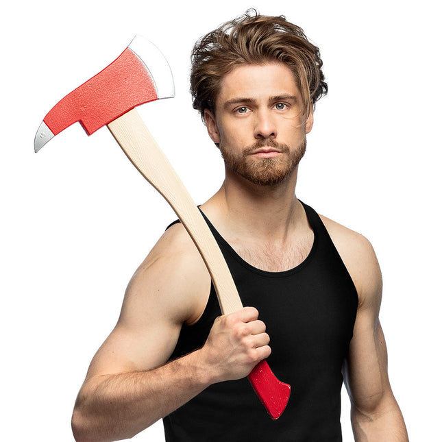 Rote Fake Axt 60cm