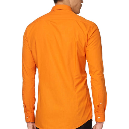 Orangefarbenes Hemd Männer OppoSuits