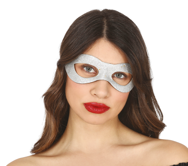 Silberne Maske