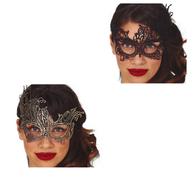 Filigrane Maske aus Gold
