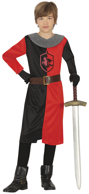 Ritter Kostüm Rot Schwarz Junge