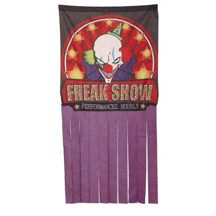 Halloween Türvorhang Clown Show 1.58m