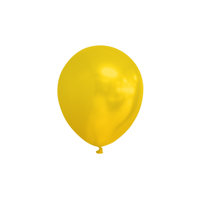 Gelbe Luftballons Metallic 13cm 100 Stk.