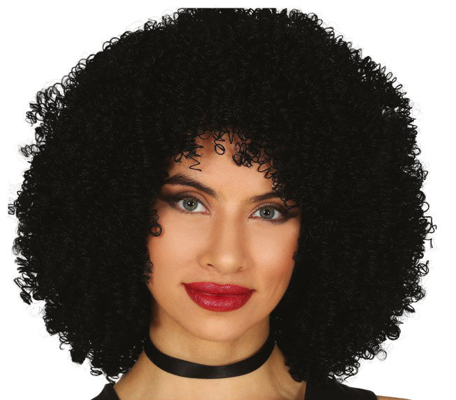 Afro Perücke Schwarz