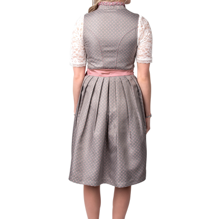 Graues Dirndlkleid Oktoberfest Rosa Damen