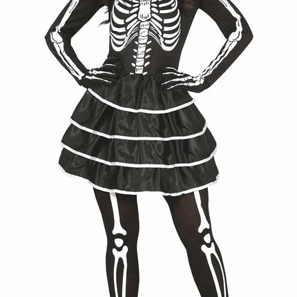 Skelett Halloween Kleid Damen
