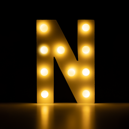 N Licht Buchstabe 16,5cm