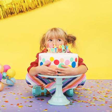 Kerzen Happy Birthday Bunt 2,5cm 13Stk.