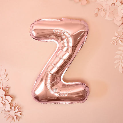 Folienballon Buchstabe Z Rose Gold Leer 35cm