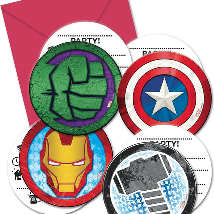 Avengers Einladungen 6 Stk.