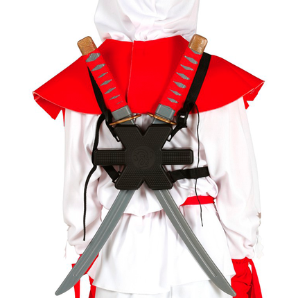 Schulter Samurai Schwerter 55cm 2Stück