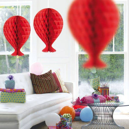 Wabenballon Rot 37cm