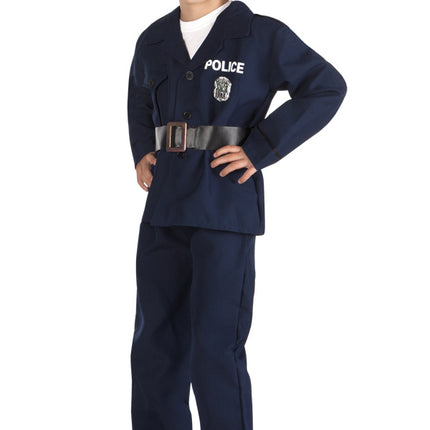 Polizei Anzug Kind Blau