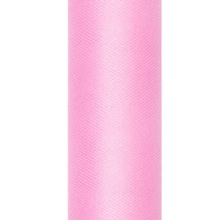 Hellrosa Tüllrolle 30cm 9m