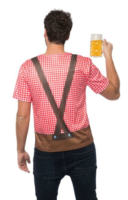 Lederhose T-Shirt Männer