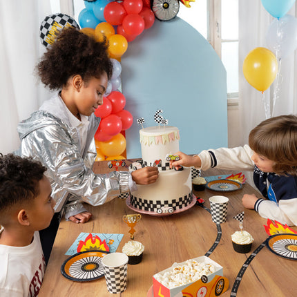 Race Cupcake Toppers 4 Stück