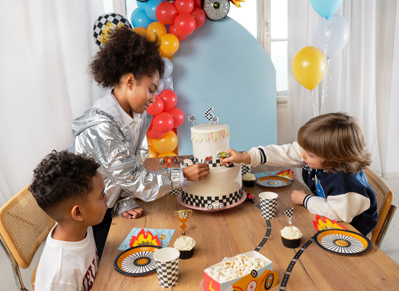 Race Cupcake Toppers 4 Stück