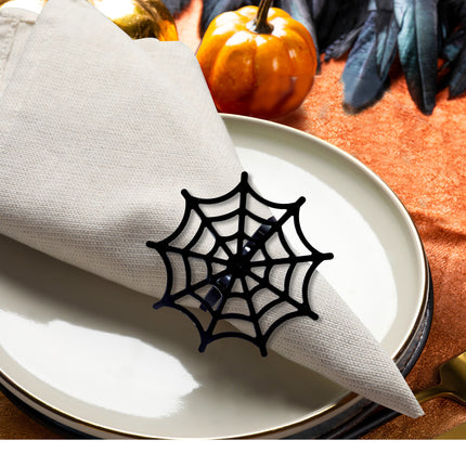 Halloween Serviettenhalter Spinnennetz