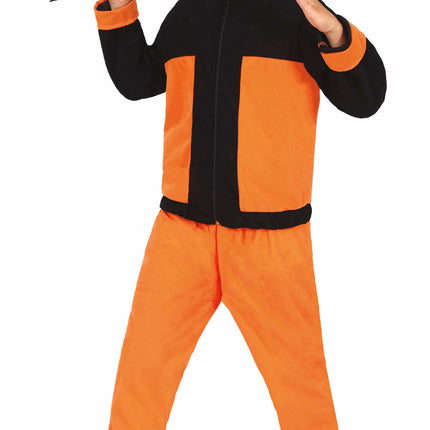 Ninja Kostüm Junge Orange Schwarz