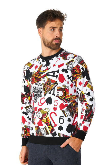 Casino Spielkarten Pullover Männer <tc>OppoSuits</tc>