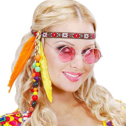Hippie Stirnband Perlen und Federn