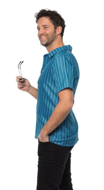 Tshirt 70s Blau