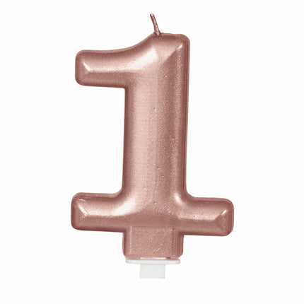 Rose Gold Kerze 1 Jahr 8cm