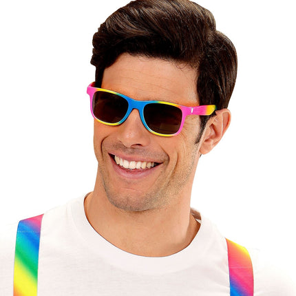 Gelb Blau Rosa Brille