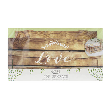 Kartenbox Liebe Holz 30cm
