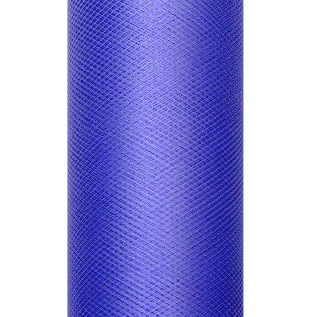 Dunkelblaue Tüllrolle 15cm 9m