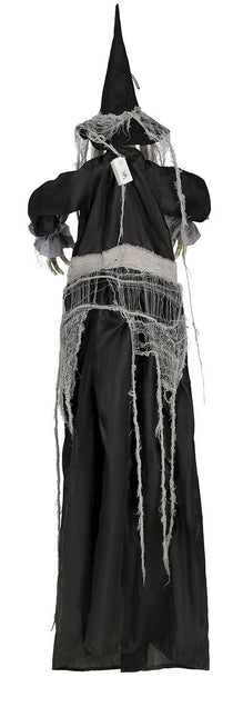 Halloween Hängende Dekoration Hexe mit Licht und Sound 1,8m
