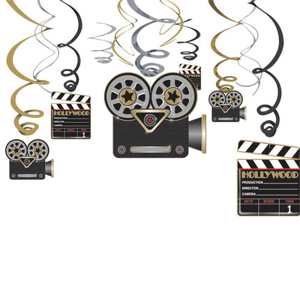 Hollywood Hängende Dekoration 61cm 12Stück