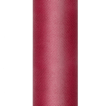 Bordeauxrote Tüllrolle 30cm 9m
