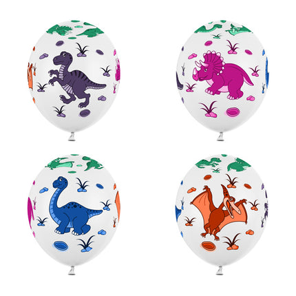 Dinosaurier Ballons Bunt 30cm 6Stk
