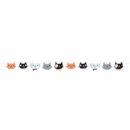 Partykatzen Girlande 1,7m